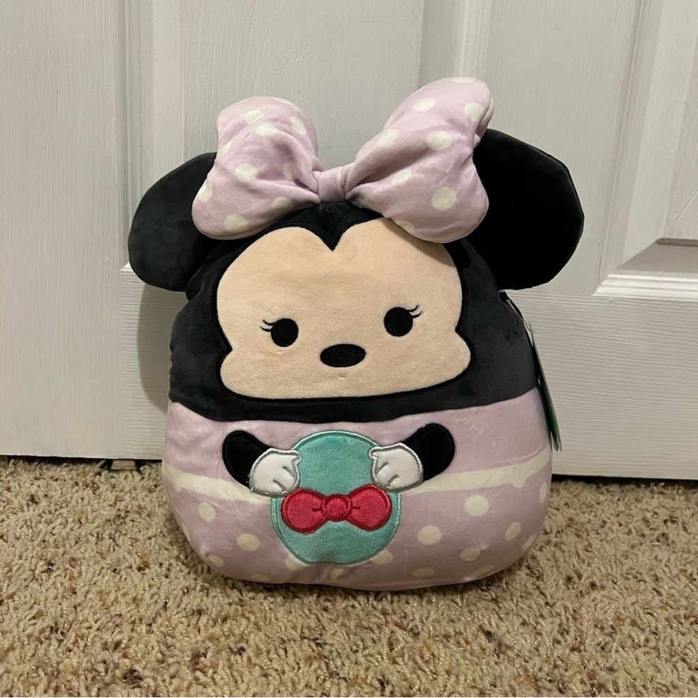💗 *NWT* Squishmallow‎ x Disney - 10” Easter Minnie Mouse